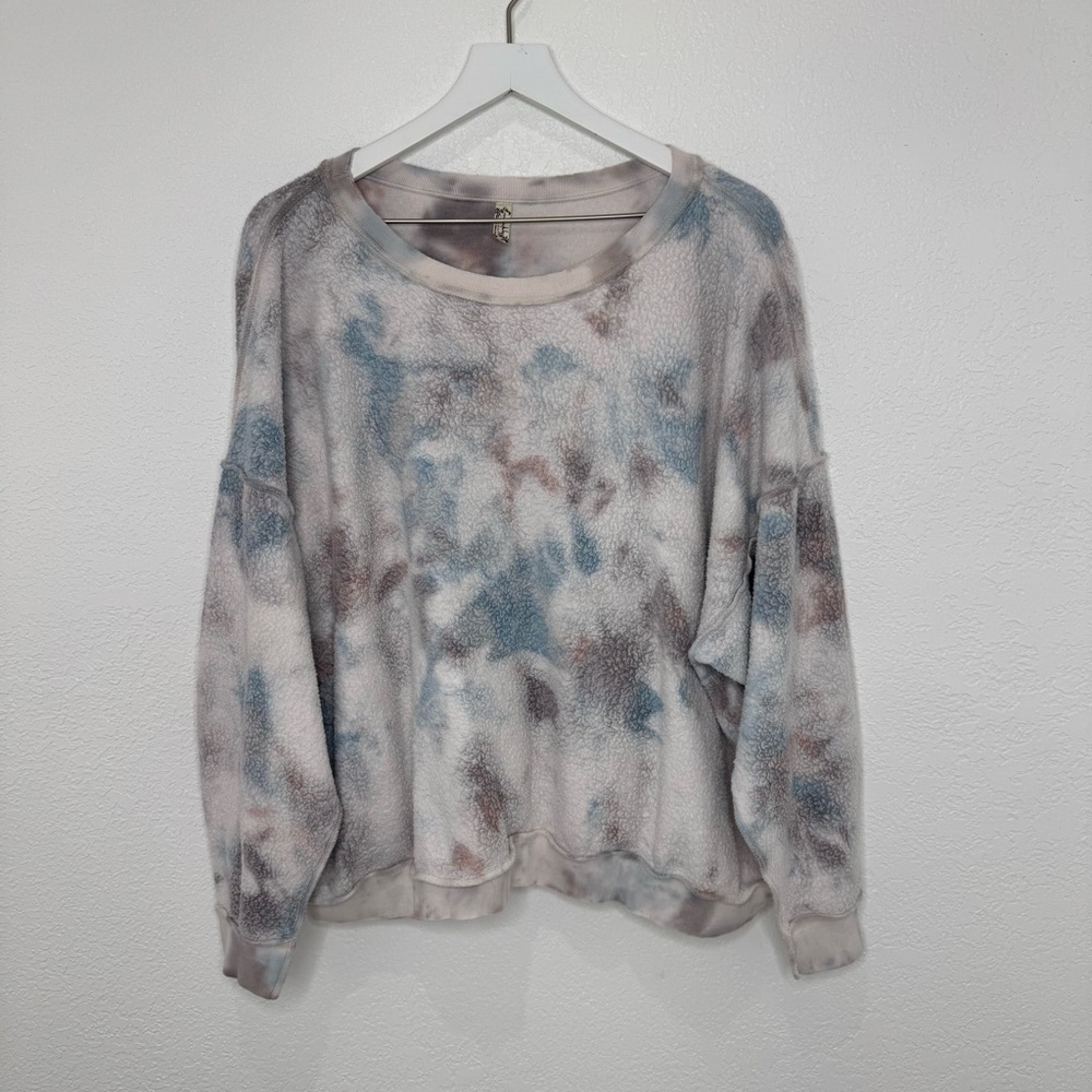 Free People Intimately Kelly Tie Dye Washed Sweatshirt - Picture 2 of 3
